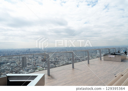 Shibuya Scramble Square observation deck, a panoramic view of Tokyo from Shibuya Shibuya Scramble Square observation deck, a panoramic view of Tokyo from Shibuya 129395364