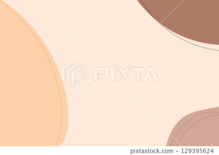 Autumn color style for pastel background with hand-drawn lines. Autumn color style for pastel background with hand-drawn lines. 129395624