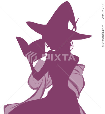 巫師形象剪影 129395788