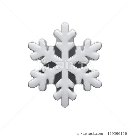 White snowflake with symmetrical design is set against transparency background, showcasing its intricate and delicate pattern. snowflake crisp edges and geometric shape evoke sense of winter White snowflake with symmetrical design is set against transparency background, showcasing its intricate and delicate pattern. snowflake crisp edges and geometric shape evoke sense of winter 129396136