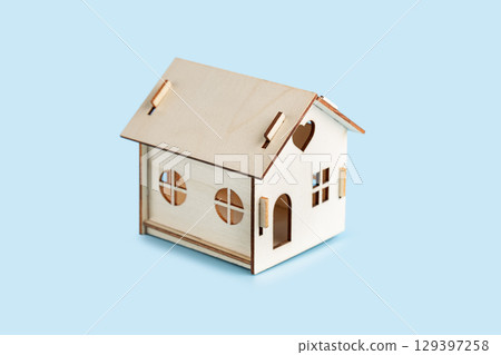 Wooden house 129397258