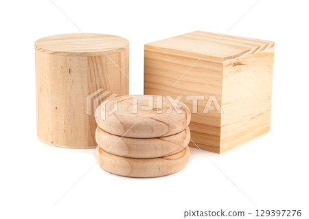 Wooden stands 129397276