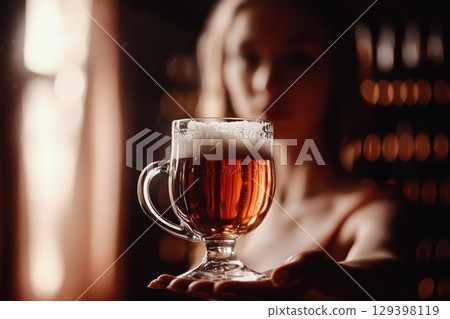 Cheers to Craft Beer A Joyful Toast in a Cozy, Warm, and Inviting Setting for Everyone 129398119