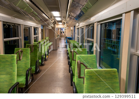 Yokkaichi Asunarou Railway "New 260 Series Narou Blue Car Interior" [Stopped at Nishihino Station] 129399511