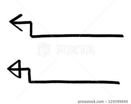 Handwritten arrows 129399840