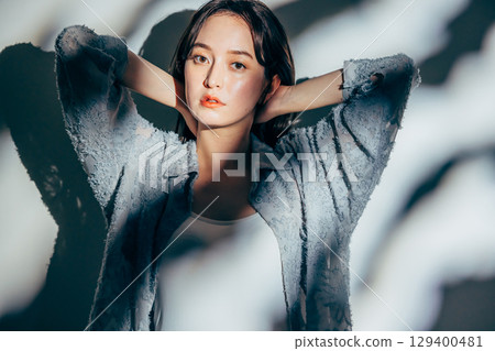 Beautiful woman portrait Beautiful woman portrait 129400481