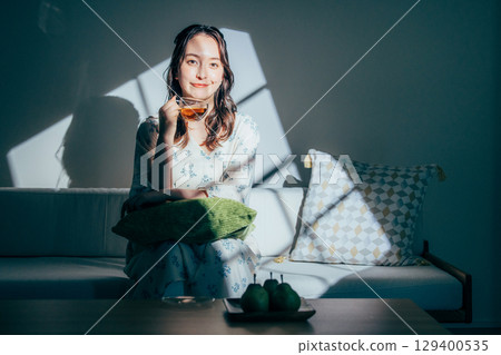 Young Woman, Portrait, Holiday, Relax 129400535