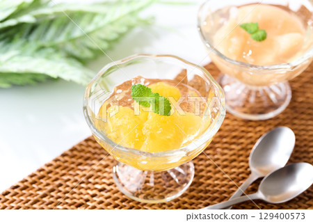 Fruit Jelly - Summer Mandarin and White Peach Fruit Jelly - Summer Mandarin and White Peach 129400573