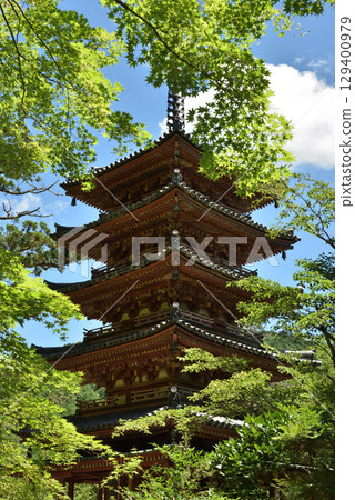 Kaijusenji Temple Five-Story Pagoda (Kizugawa City, Kyoto Prefecture) Kaijusenji Temple Five-Story Pagoda (Kizugawa City, Kyoto Prefecture) 129400979