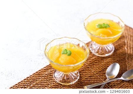 Fruit Jelly Yellow Peach 129401603