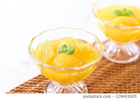 Fruit Jelly Yellow Peach 129401605