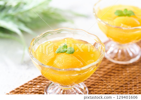 Fruit Jelly Yellow Peach 129401606