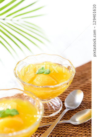 水果果凍黃桃 129401610