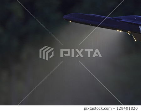 Insects gathering around streetlights Insects gathering around streetlights 129401820