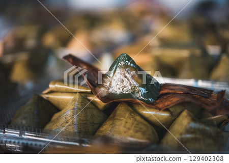 Nian gao or Chinese New Year's cake is sweet food 129402308