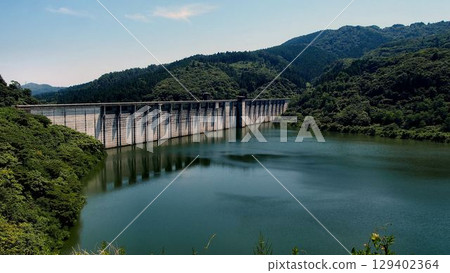 Water shortage at Oyama Dam 129402364