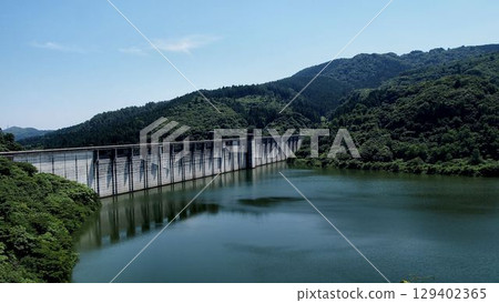 Water shortage at Oyama Dam Water shortage at Oyama Dam 129402365