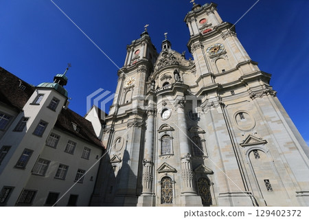 St. Gall Abbey exterior horizontal composition St. Gall Abbey exterior horizontal composition 129402372