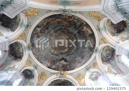 Ceiling painting inside the Abbey of St. Gall Ceiling painting inside the Abbey of St. Gall 129402375