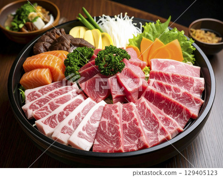 烤肉 AI 生成的圖像 烤肉 AI 生成的圖像 129405123