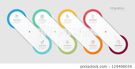 Infographic 8 options design elements for your business data. Vector Illustration. Infographic 8 options design elements for your business data. Vector Illustration. 129406039