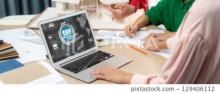 ERP enterprise resource planning software for brisk business 129406112