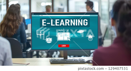 E-learning website with brisk sofware for student to study on the internet E-learning website with brisk sofware for student to study on the internet 129407531