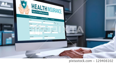 Health insurance web site brisk registration system 129408102