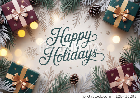 Christmas Banner Generative AI 129410295