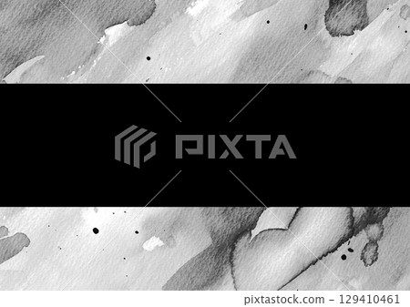 Monochrome watercolor texture frame background 129410461