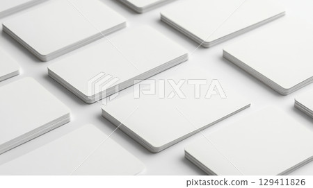 blank white business cards mockup 129411826