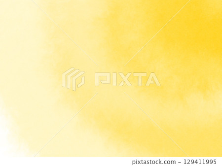 Sunflower color background/Yellow watercolor background 129411995