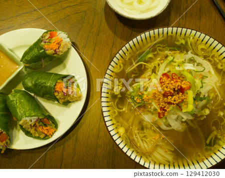 Vietnamese Beef and Pork Noodle Soup. Kalguksu Vietnamese Beef and Pork Noodle Soup. Kalguksu 129412030