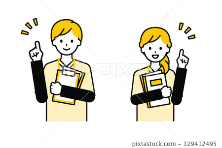 簡單照顧者男性和女性_意識 簡單照顧者男性和女性_意識 129412495