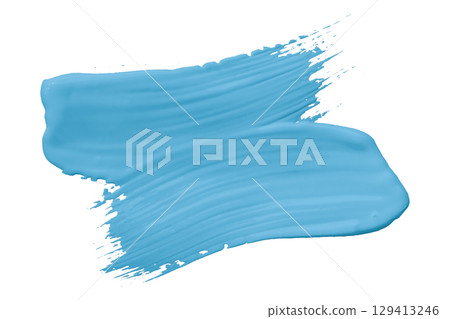 Light blue brush isolated on transparent background Light blue brush isolated on transparent background 129413246