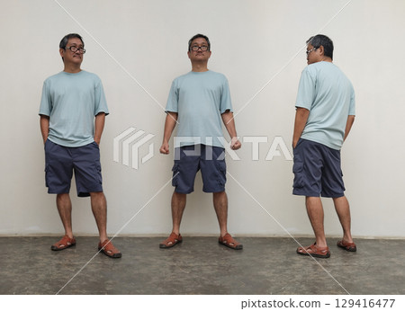 Man in Various Poses 129416477