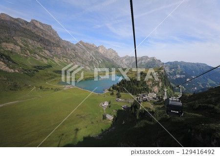 The view after passing the Titlis Express intermediate station 129416492