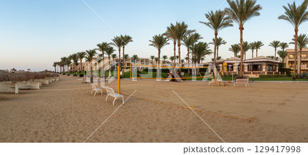 Beach Volleyball Court at Marsa Alam Resort in Egypt Beach Volleyball Court at Marsa Alam Resort in Egypt 129417998