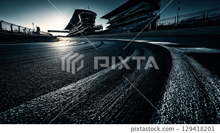 Circuit curves and silhouette of stands 129418201