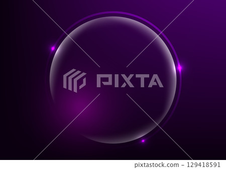 Len circle tech purple center art background Len circle tech purple center art background 129418591