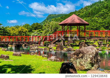 Fresh greenery at Yabakei Dam Memorial Park, Keisekien [Yabakei, Nakatsu City, Oita Prefecture] 129418648