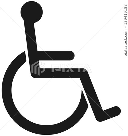 Wheelchair icon 129419188