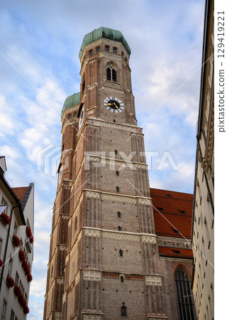 Frauenkirche Cathedral of Our Lady, Catholic church and a symbol of the city of Munich in Bavaria, Germany Frauenkirche Cathedral of Our Lady, Catholic church and a symbol of the city of Munich in Bavaria, Germany 129419221