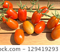 Harvested mini tomatoes 129419293