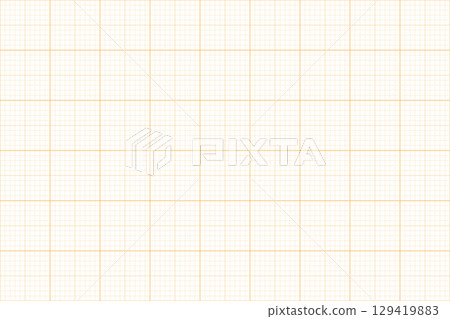 Orange graph paper background (transparent background, 4:3 ratio) Simple and easy-to-use design 129419883