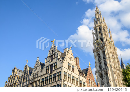 Cathedral of Our Lady Roman Catholic church in Antwerp, Belgium, largest Gothic church in Belgium 129420643