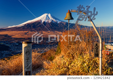 Mt. Fuji in the morning seen from the summit of Mt. 129421842