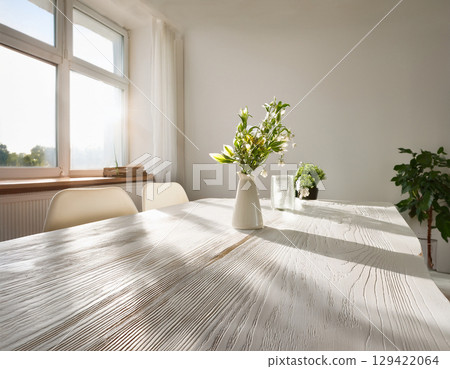 Bright and clean living room Bright and clean living room 129422064