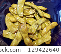 Edamame ni (boiled green soybeans), my wife's home-cooked meals, dinner at home, happy family Title change 129422640