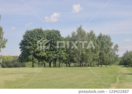 Summer in the landscape park Kolomenskoye in the district, Moscow, August 2022. Summer in the landscape park Kolomenskoye in the district, Moscow, August 2022. 129422887